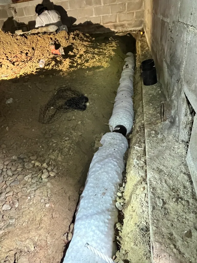 Damp Proofing and Drain Installation