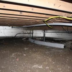 BEFORE Vapor Barrier but Insulation added