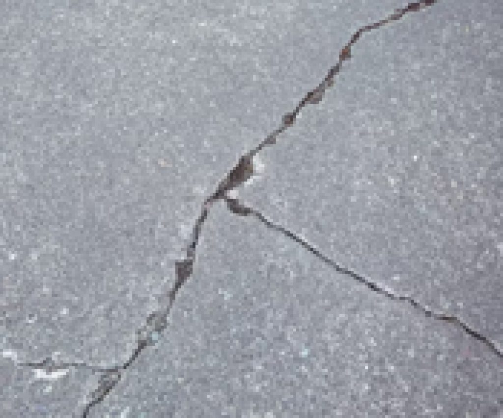 cracked floor