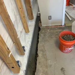 TopDrain Laid In With Wall Membrane