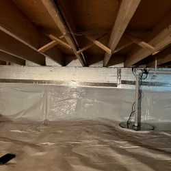 Vapor Barrier and Sump Pump (Crop Phone out)