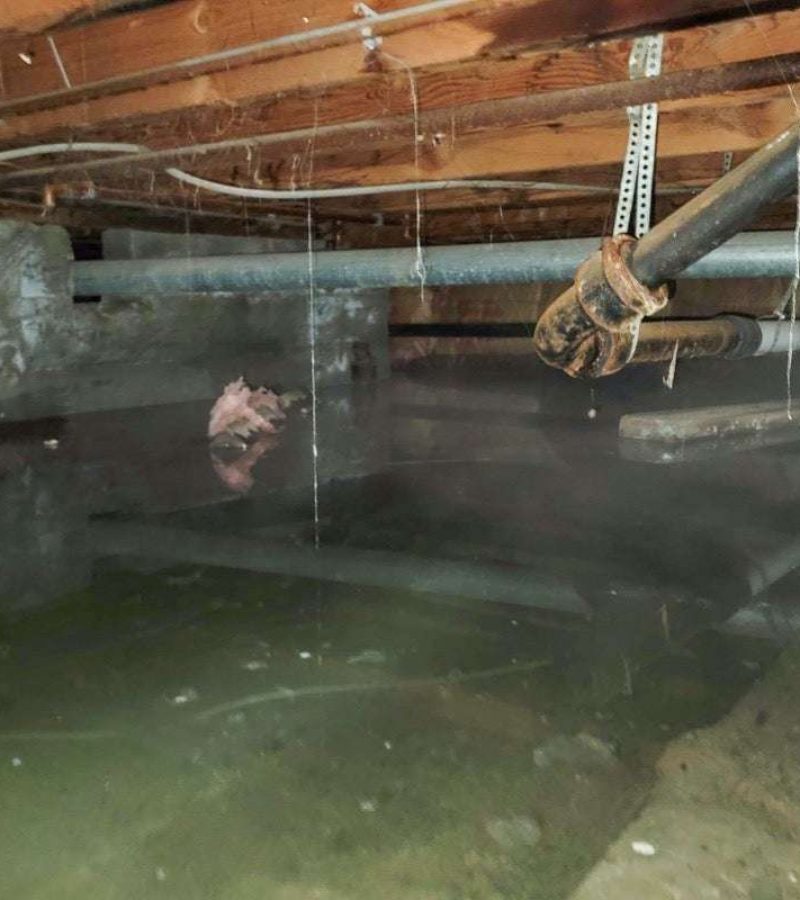 flooded crawl space