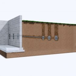 illustration of basement wall anchors